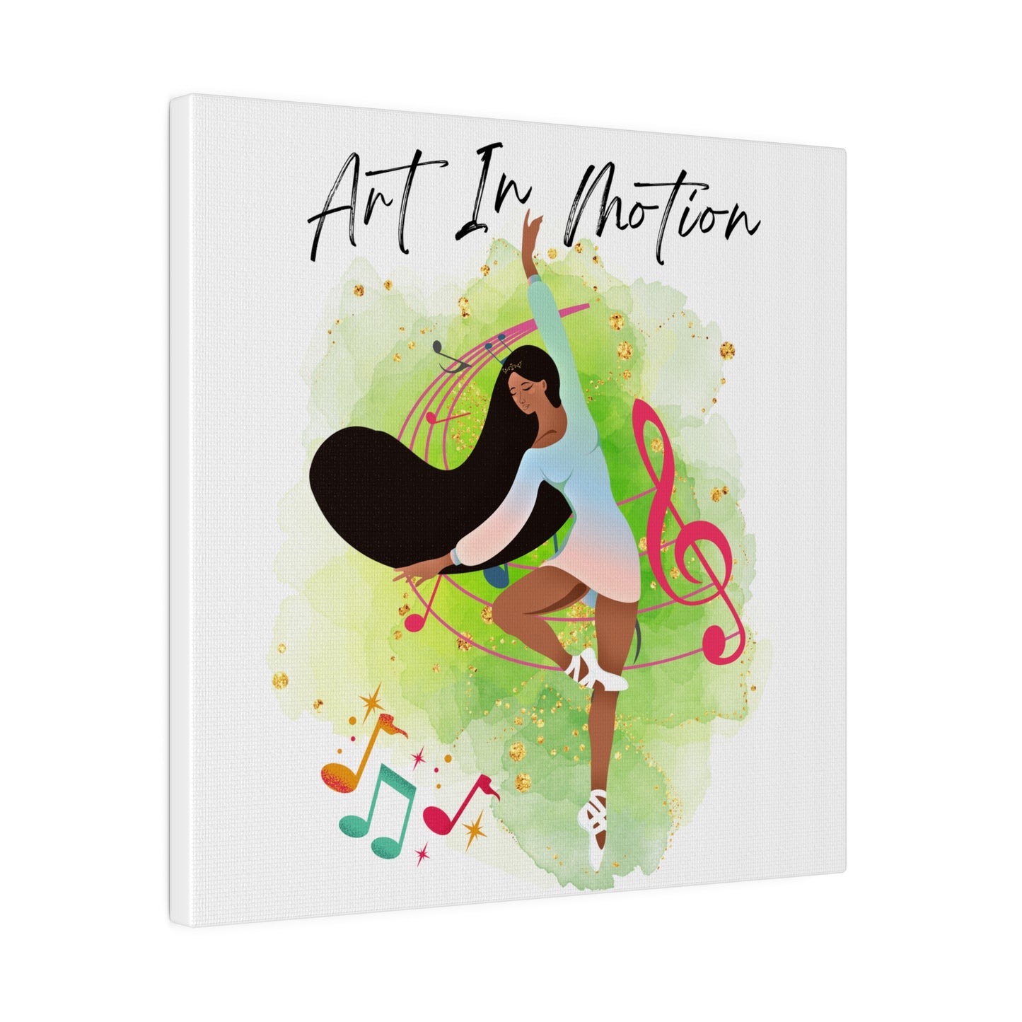 Matte Canvas Print - Art In Motion - White background
