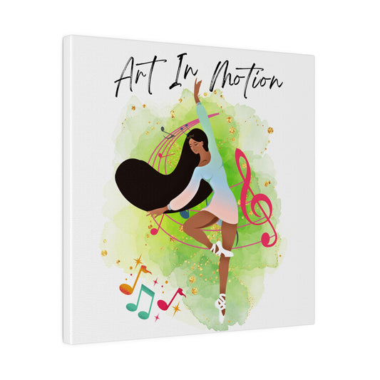 Matte Canvas Print - Art In Motion - White background