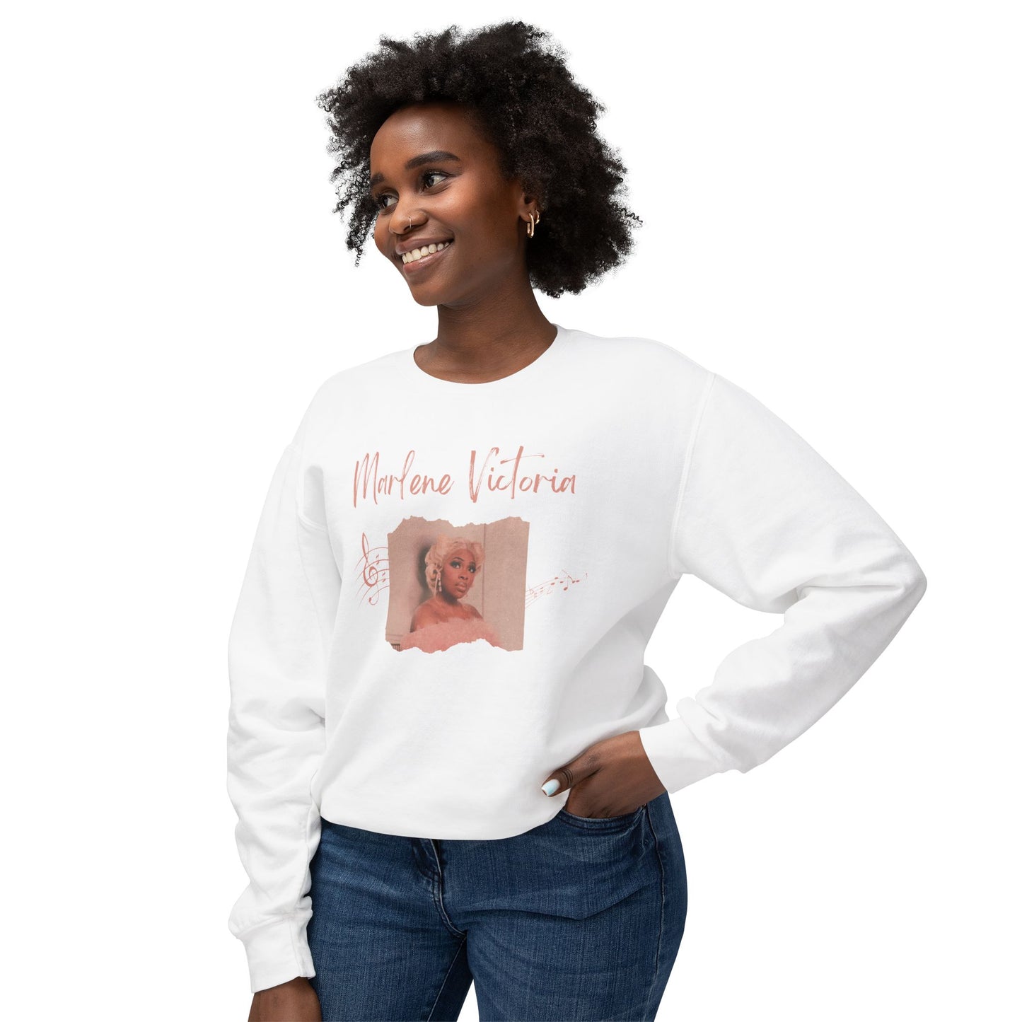 Unisex Lightweight Crewneck Sweatshirt - Marlene Victoria