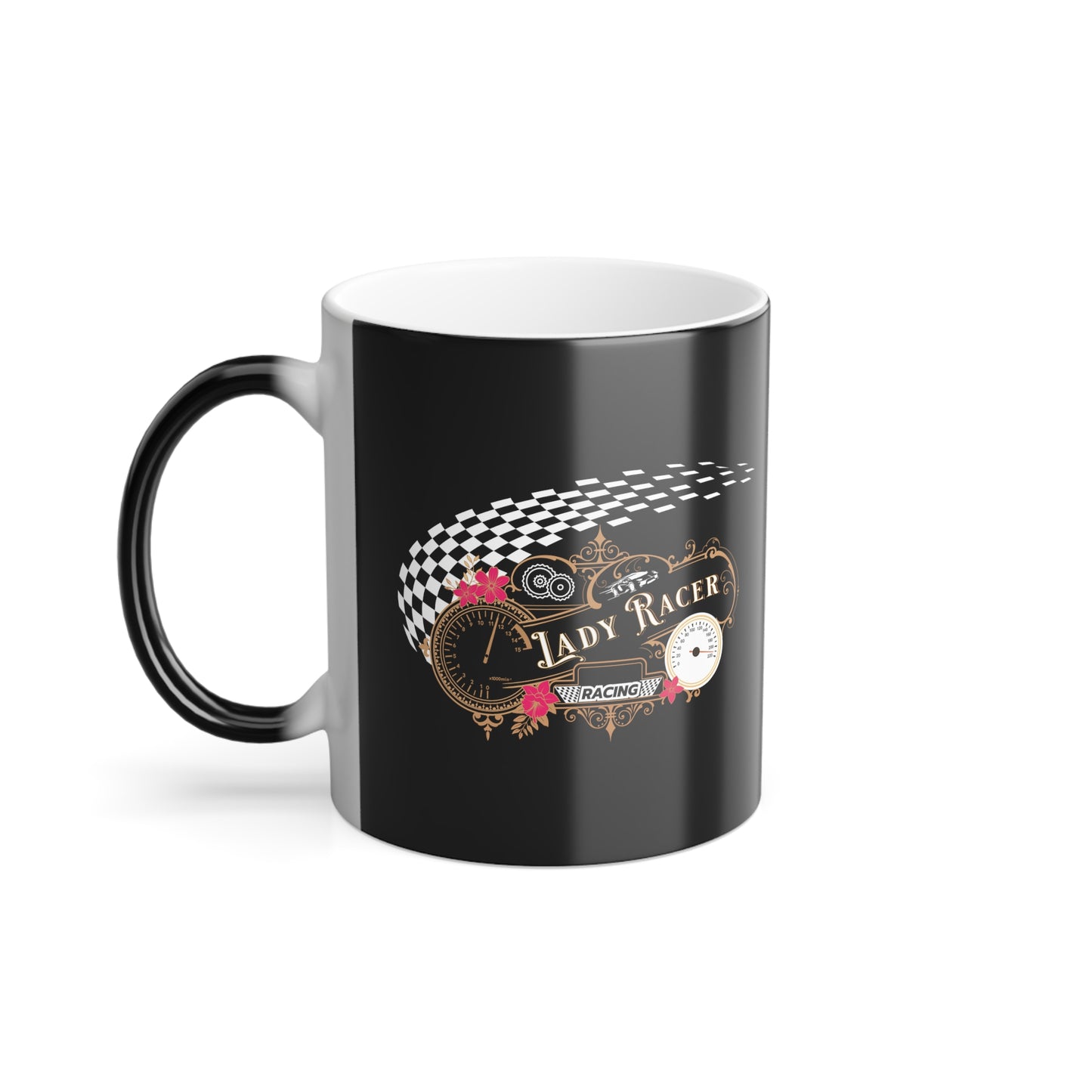 Color Morphing Mug, 11oz - Lady Racer