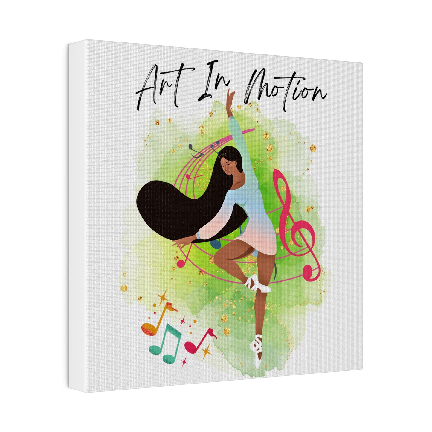 Matte Canvas Print - Art In Motion - White background