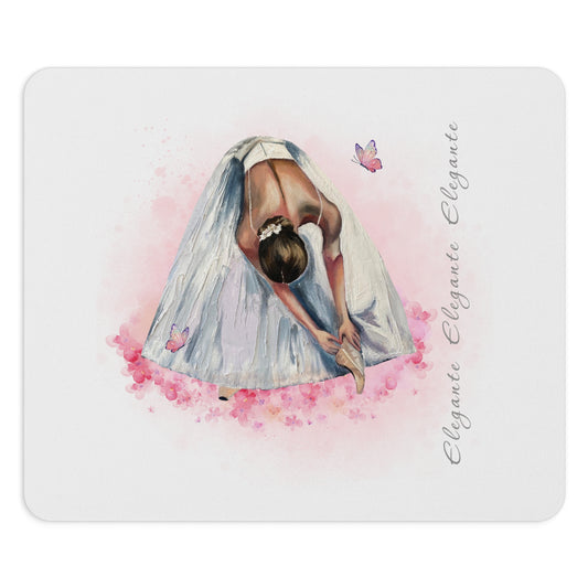 "Elegante Ballerina" Mouse Pad: Grace and Functionality for Your Workspace