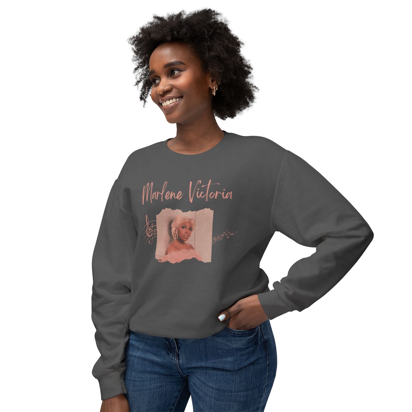 Unisex Lightweight Crewneck Sweatshirt - Marlene Victoria