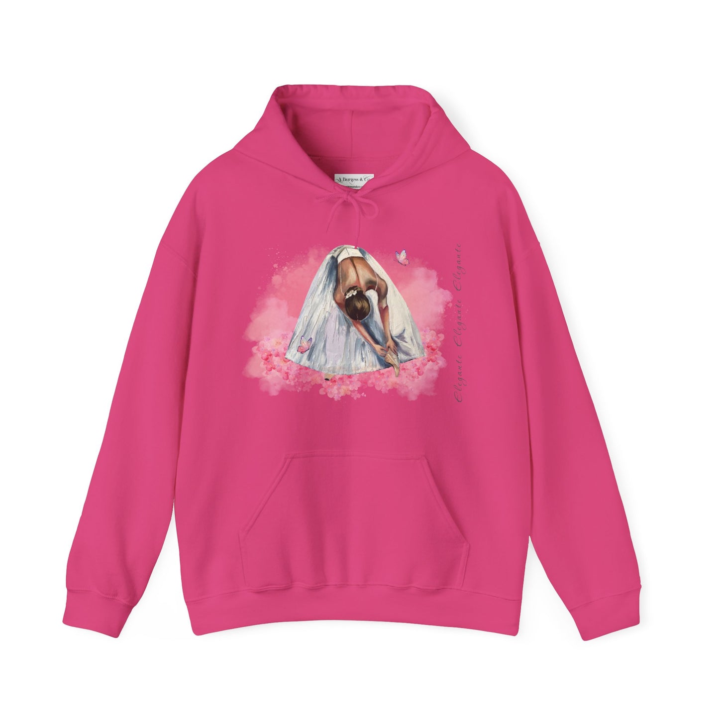 Hooded Sweatshirt - Ballerina Dancer - Pink