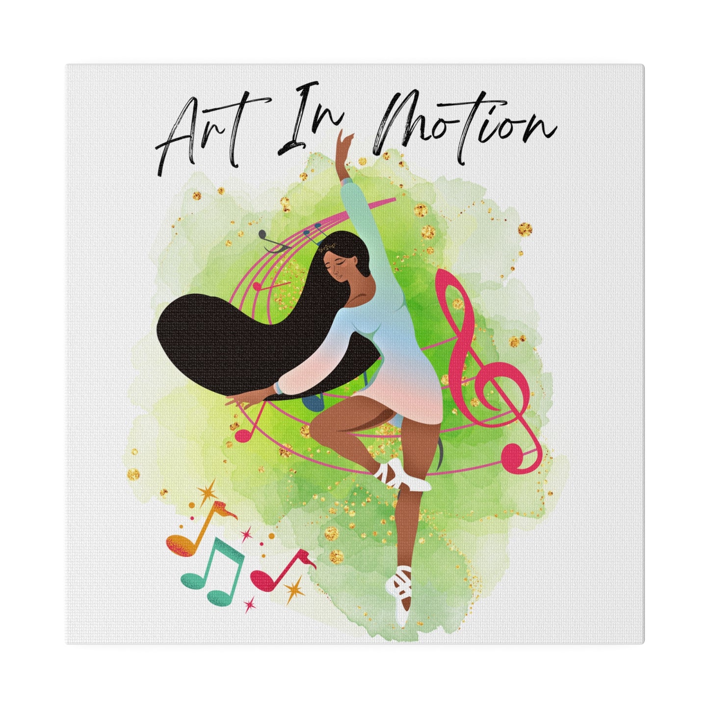 Matte Canvas Print - Art In Motion - White background