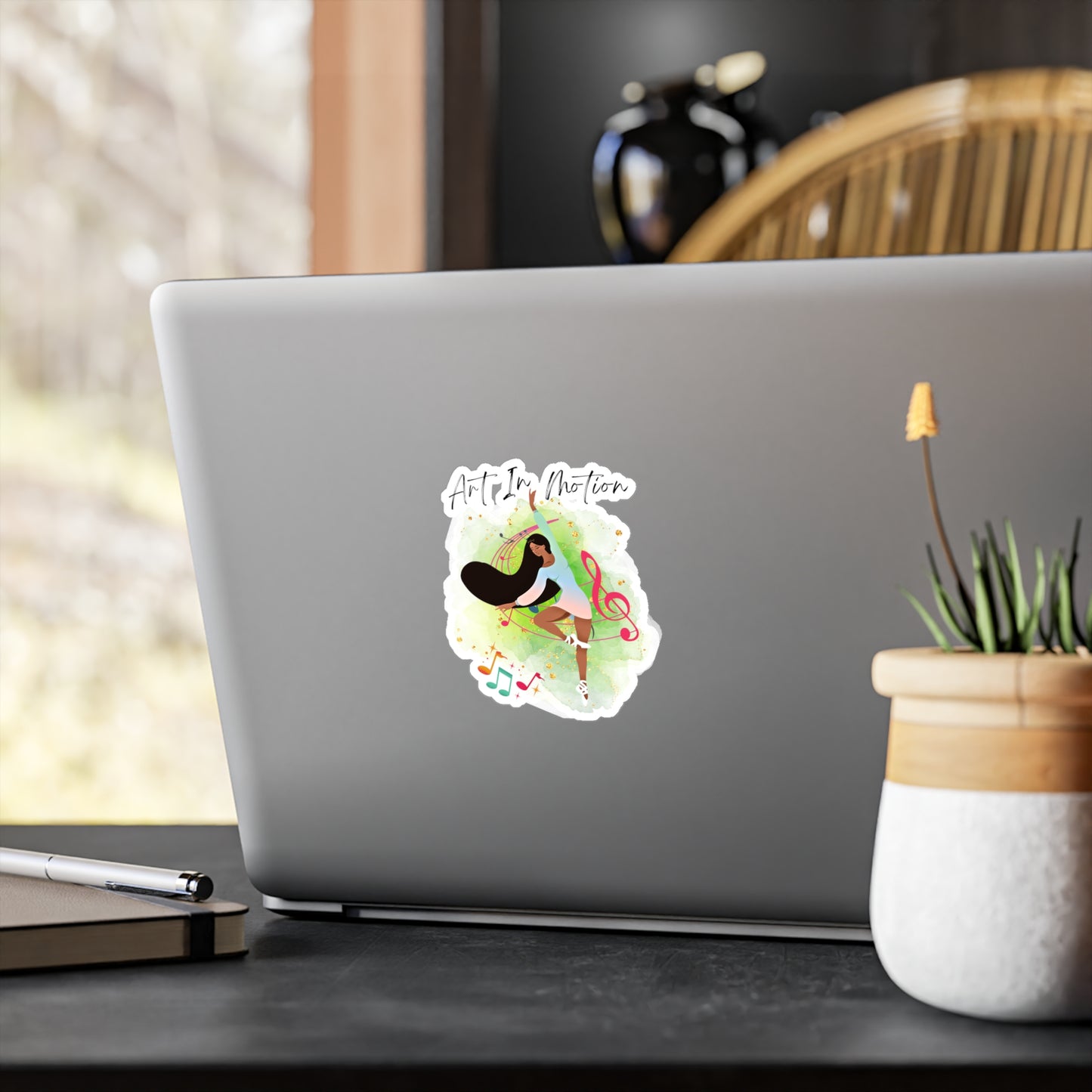 Art in Motion Vinyl Stickers: Perfect for Dancers - Kiss-Cut Vinyl Decals