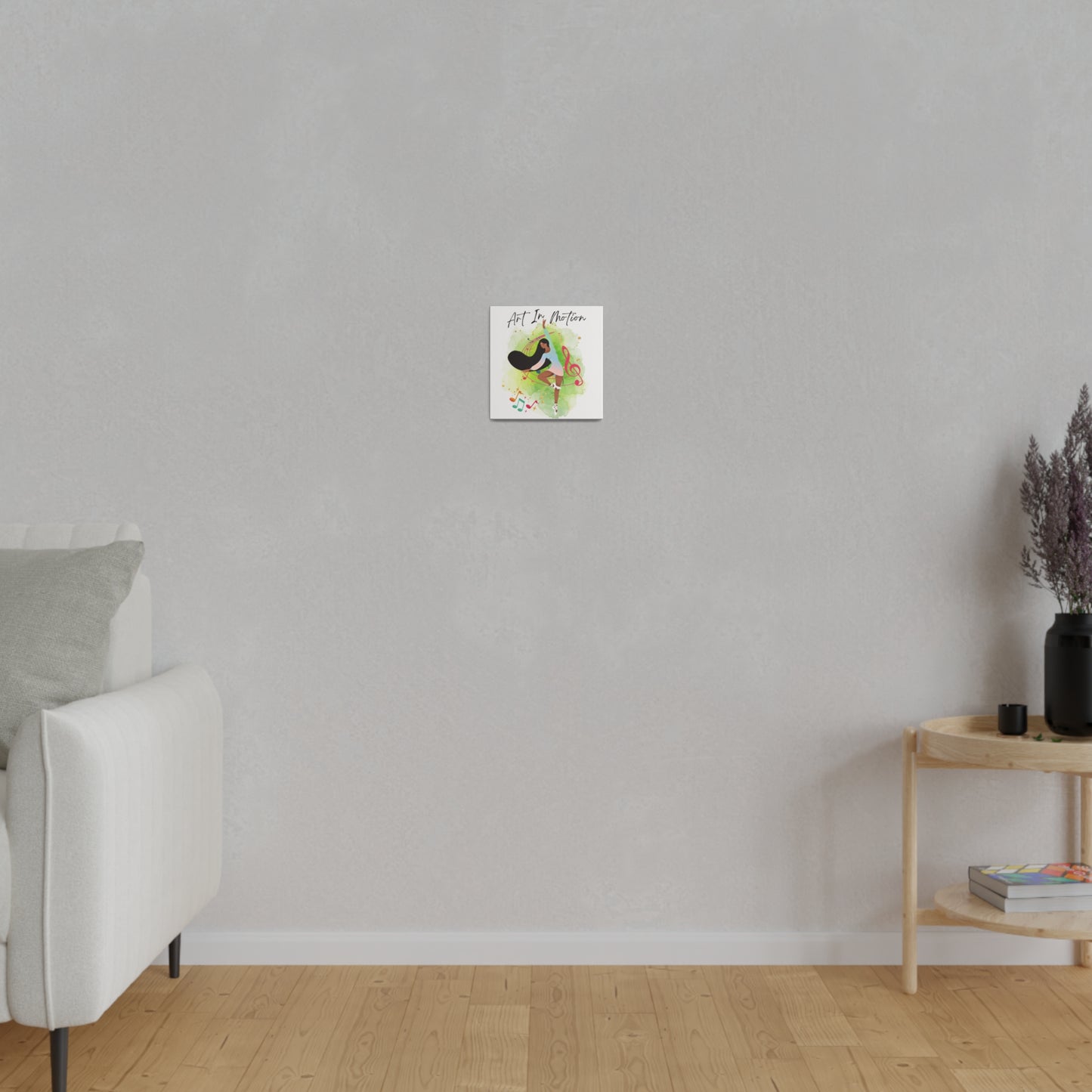 Matte Canvas Print - Art In Motion - White background