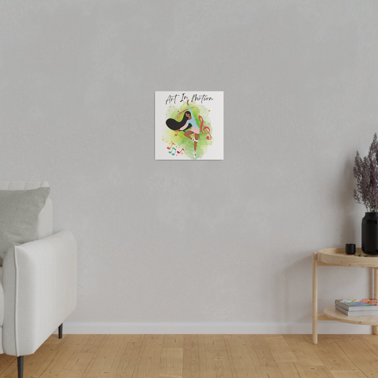 Matte Canvas Print - Art In Motion - White background