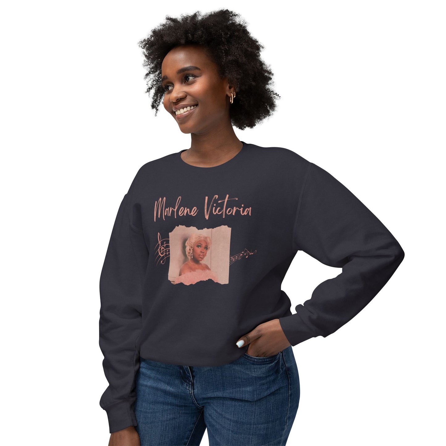 Unisex Lightweight Crewneck Sweatshirt - Marlene Victoria