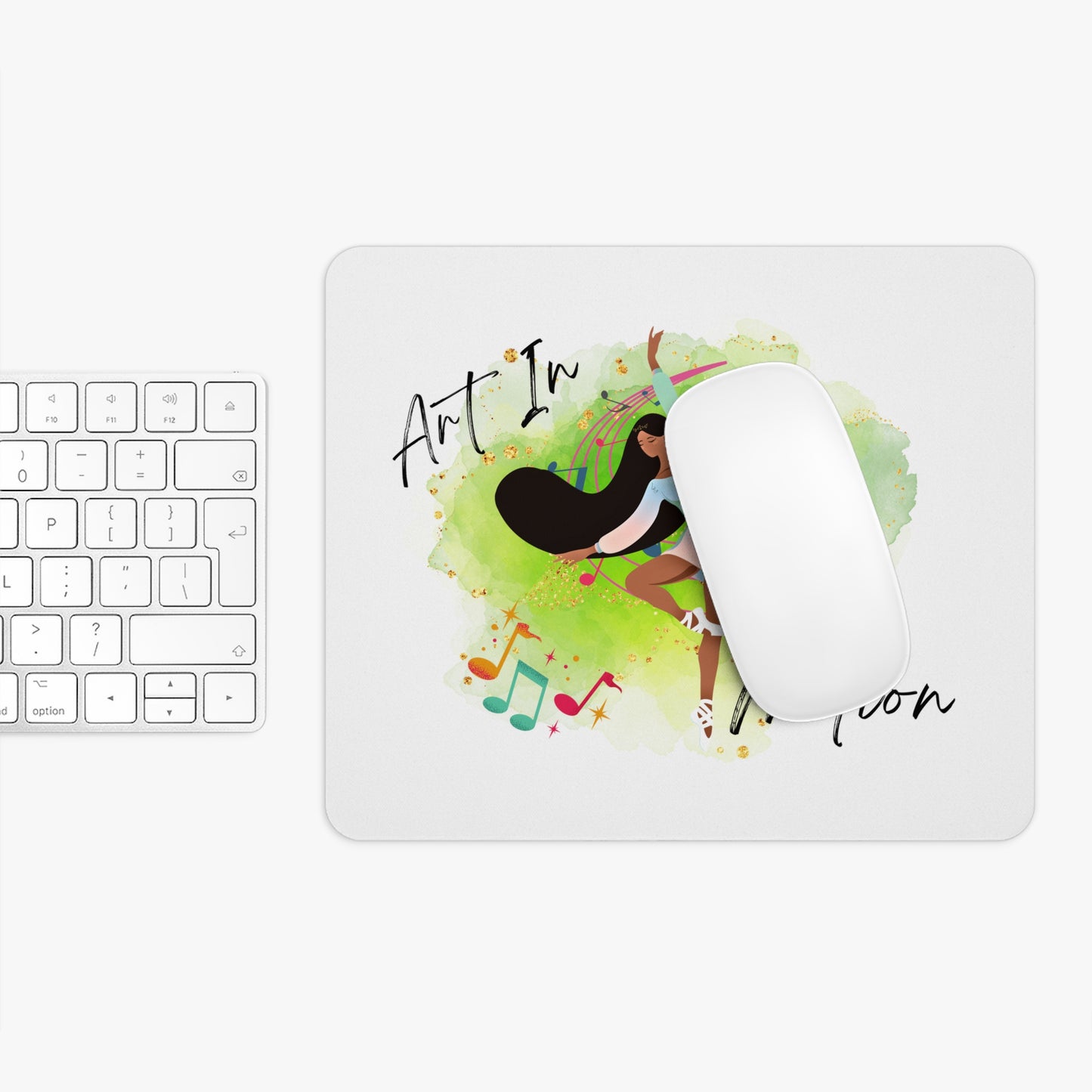 "Art in Motion" Mouse Pad: Elevate Your Workspace with Dance-Inspired Elegance