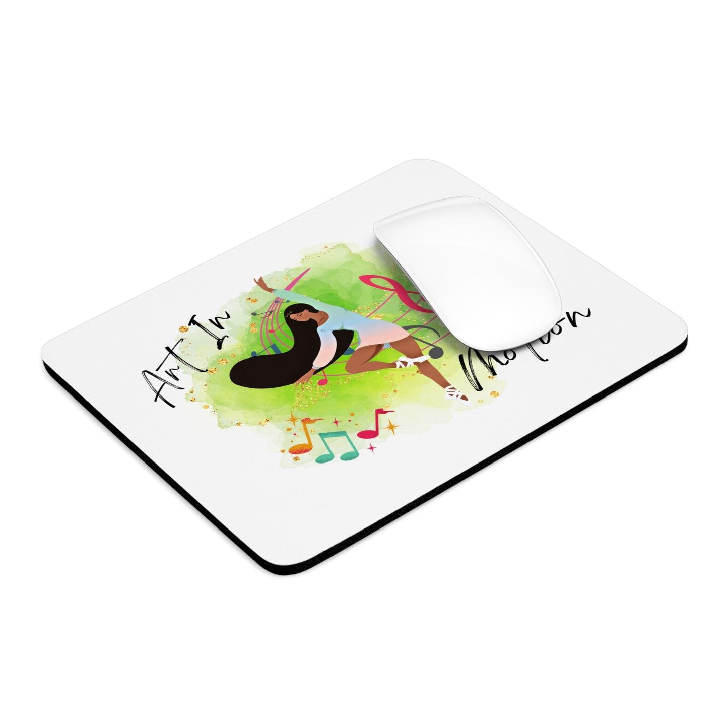 "Art in Motion" Mouse Pad: Elevate Your Workspace with Dance-Inspired Elegance