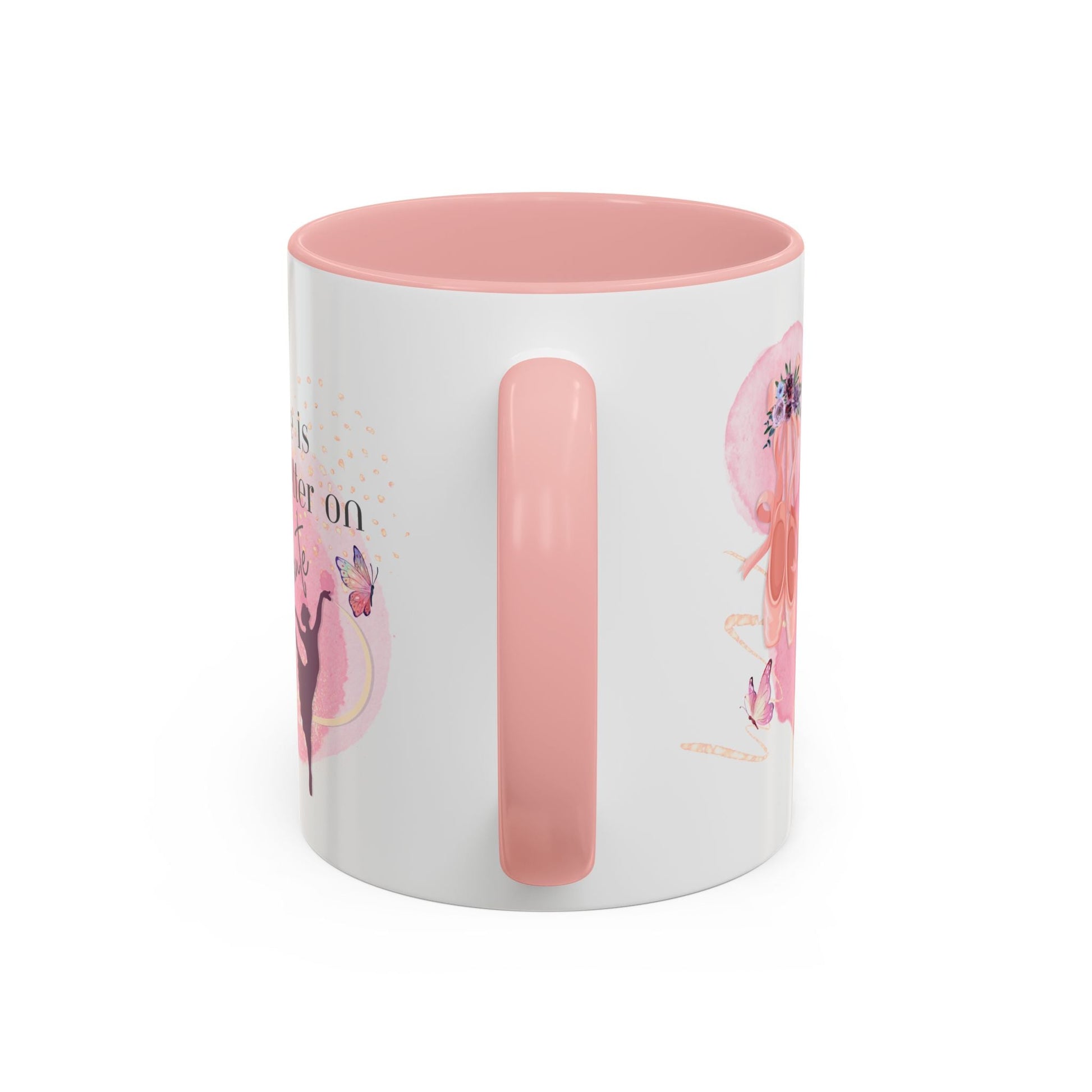 Accent Coffee Mug (11, 15oz) Life is Better on Pointe Ballerina - aburgessandco.com