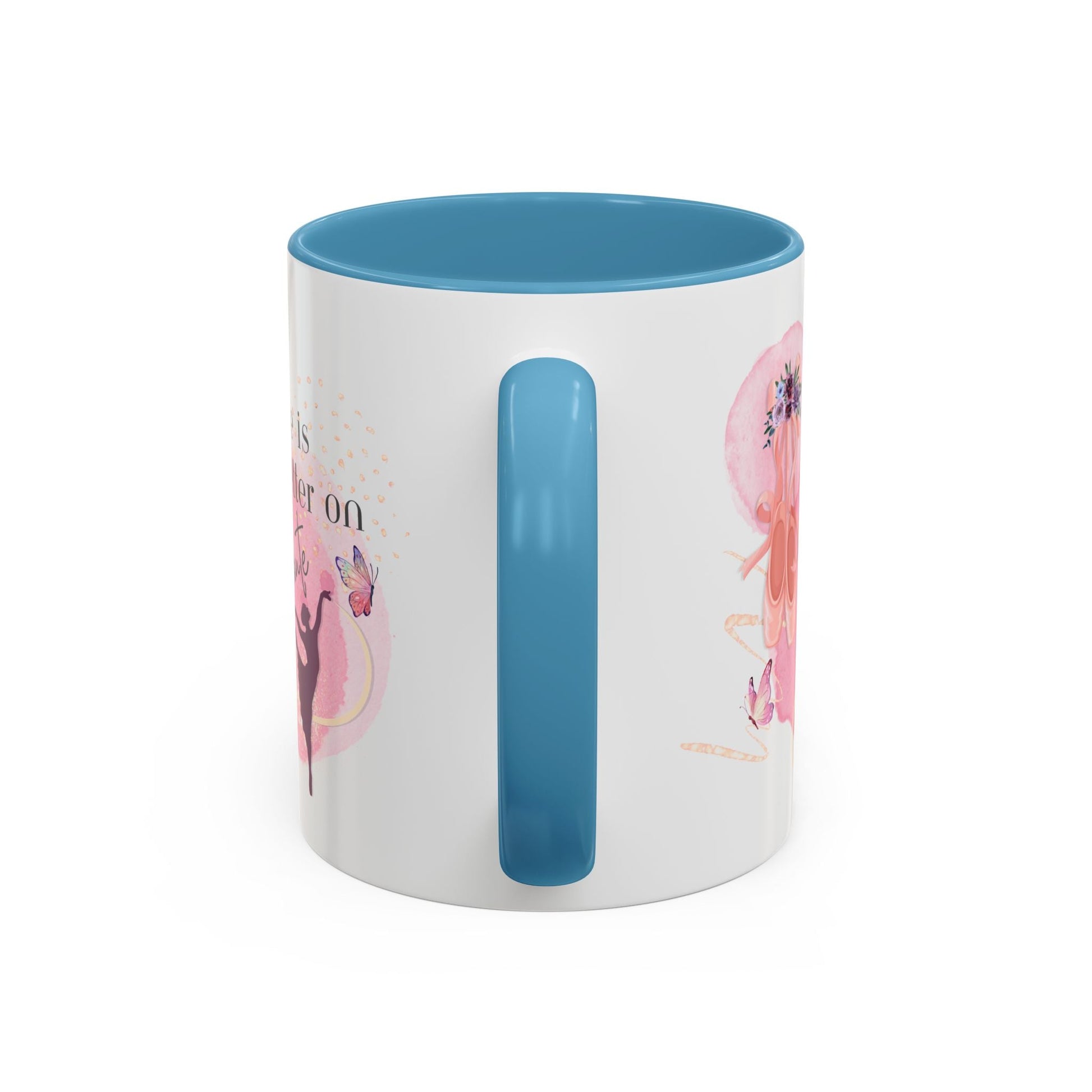 Accent Coffee Mug (11, 15oz) Life is Better on Pointe Ballerina - aburgessandco.com