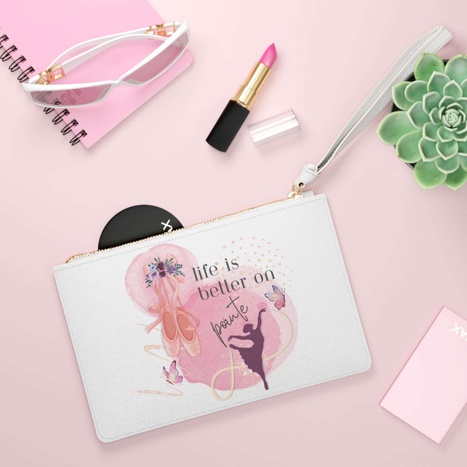 Clutch Bag for Dancers - Life is better on Pointe - aburgessandco.com