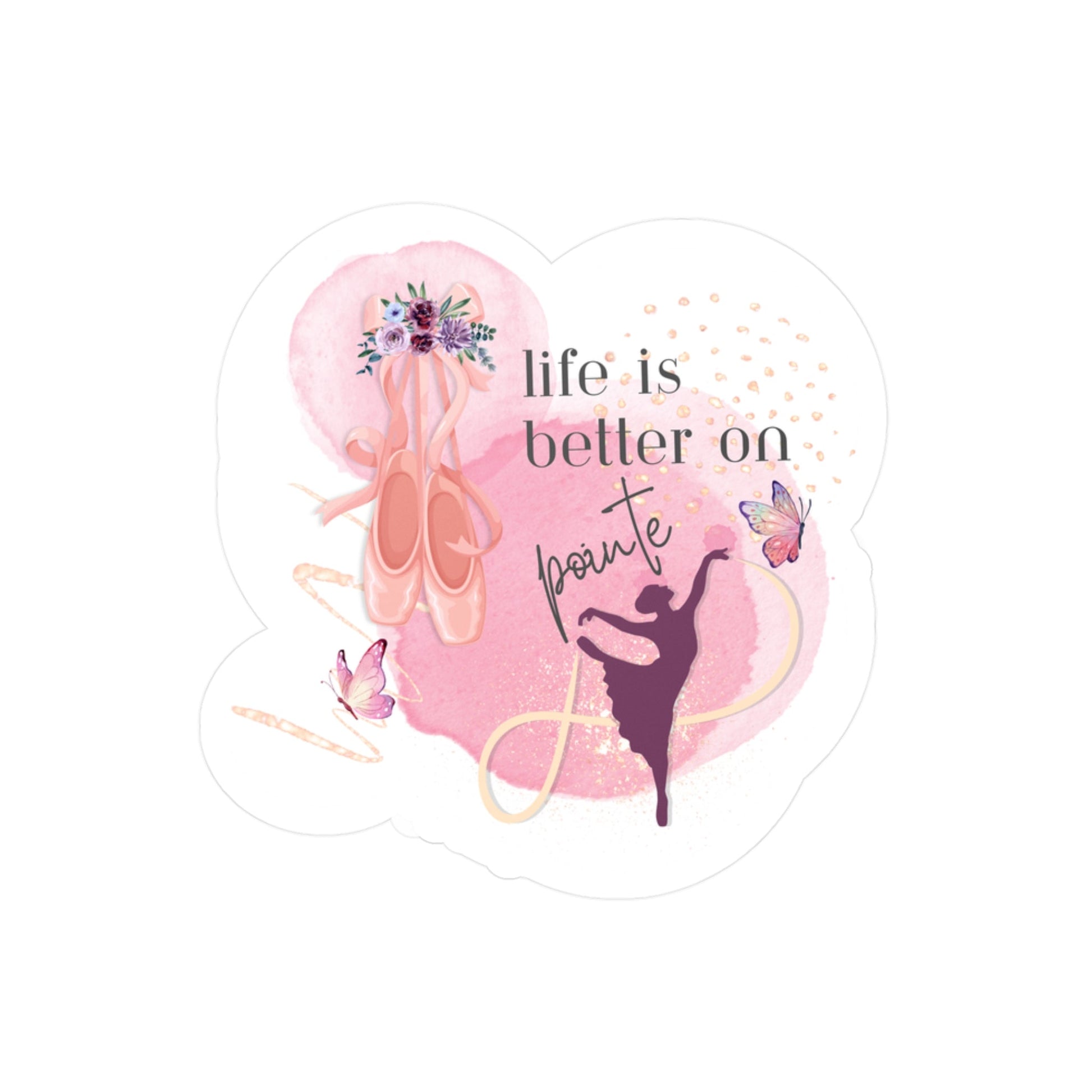 Kiss - Cut Vinyl Decals For Dancers - Life Is Better On Pointe - aburgessandco.com