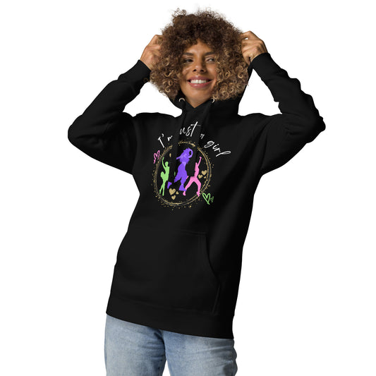 Hoodie for dancers - Stay Stylish with the "I'm Just a Girl Who Loves to Dance"