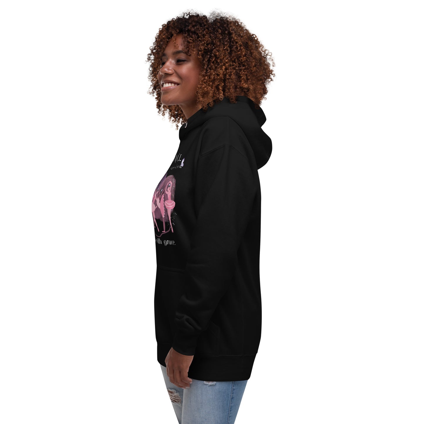 *Stay Cozy and Elegant with the "Dance with Passion, Move with Grace" Hoodie – A Perfect Fit for Dancers
