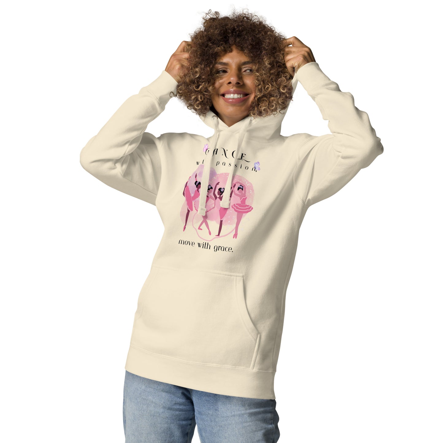 "Dance with Passion, Move with Grace" Hoodie | Cozy and Stylish Dance Apparel