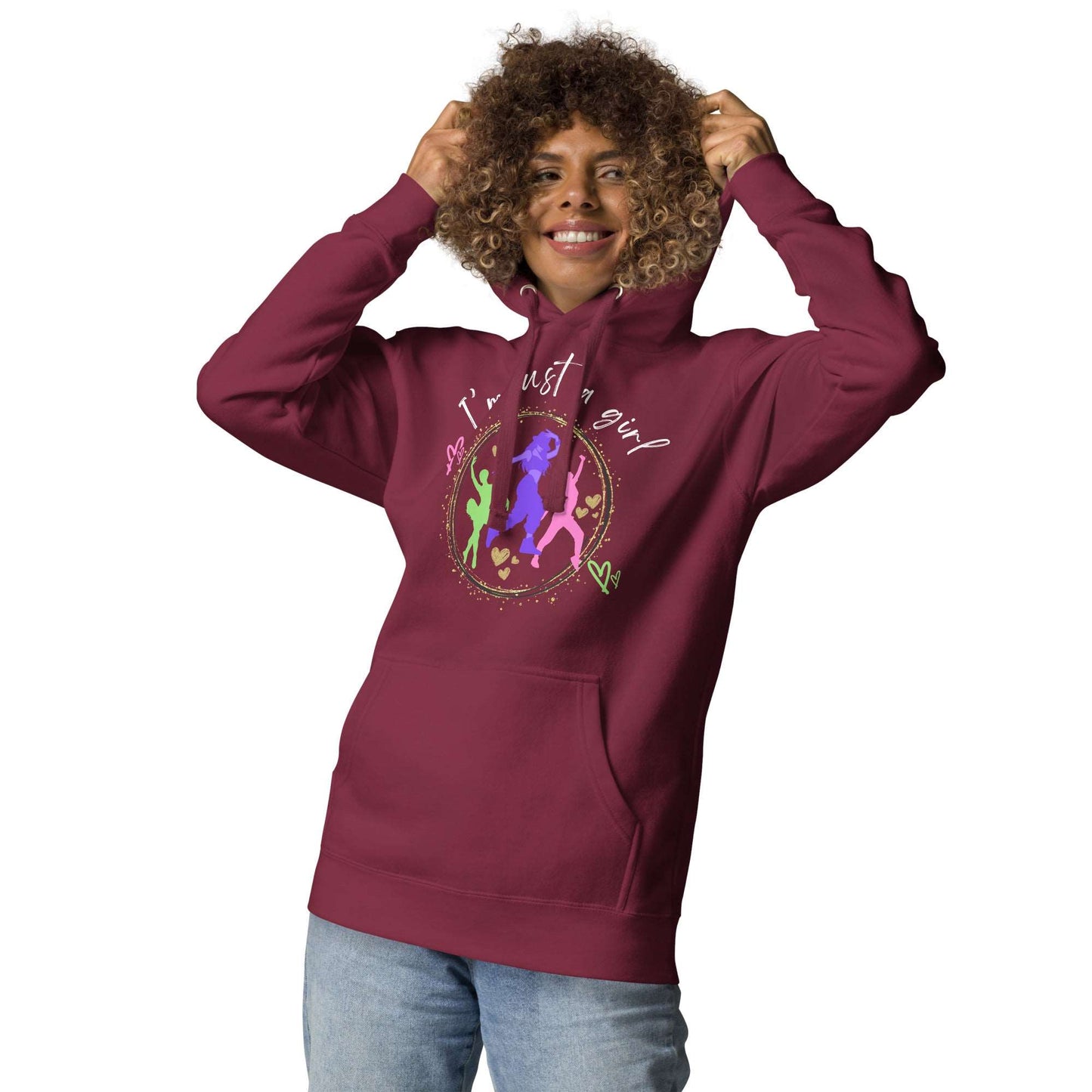 Unisex Hoodie for dancers - Stay Stylish with the "I'm Just a Girl Who Loves to Dance"