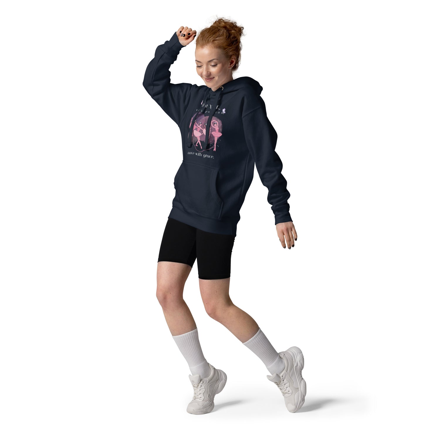 Stay Cozy and Elegant with the "Dance with Passion, Move with Grace" Hoodie – A Perfect Fit for Dancers