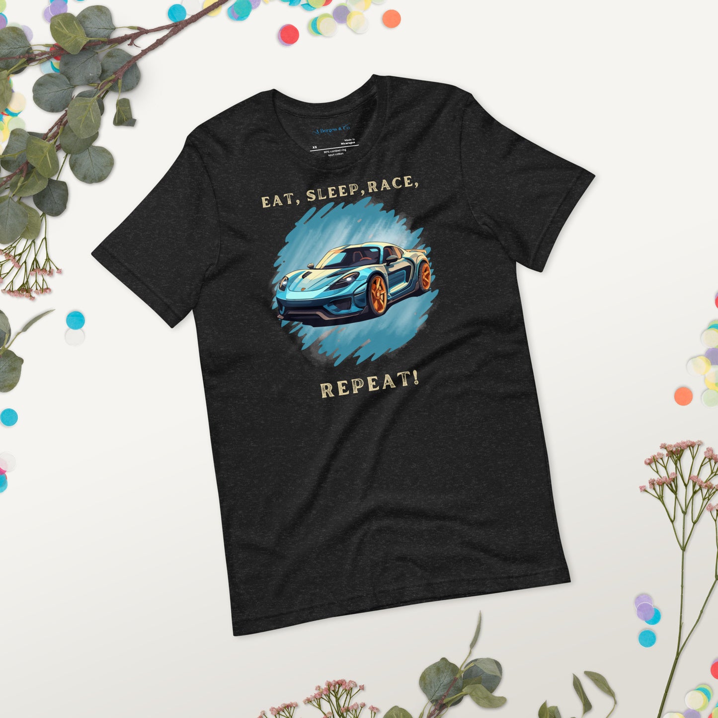 Unisex T-shirt  - Eat, Sleep, Race, Repeat
