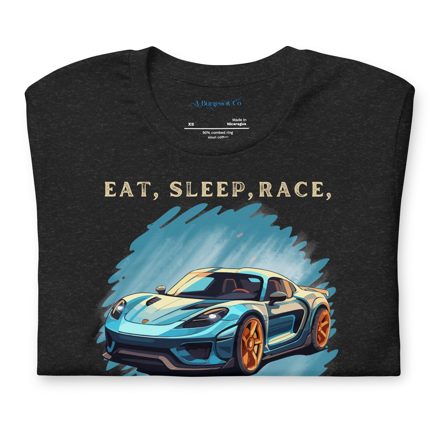 Unisex T-shirt  - Eat, Sleep, Race, Repeat